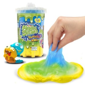 Magic Slime XXL 600 ml mix de trei culori cu figurina care absoarbe slime-ul modele asortate
